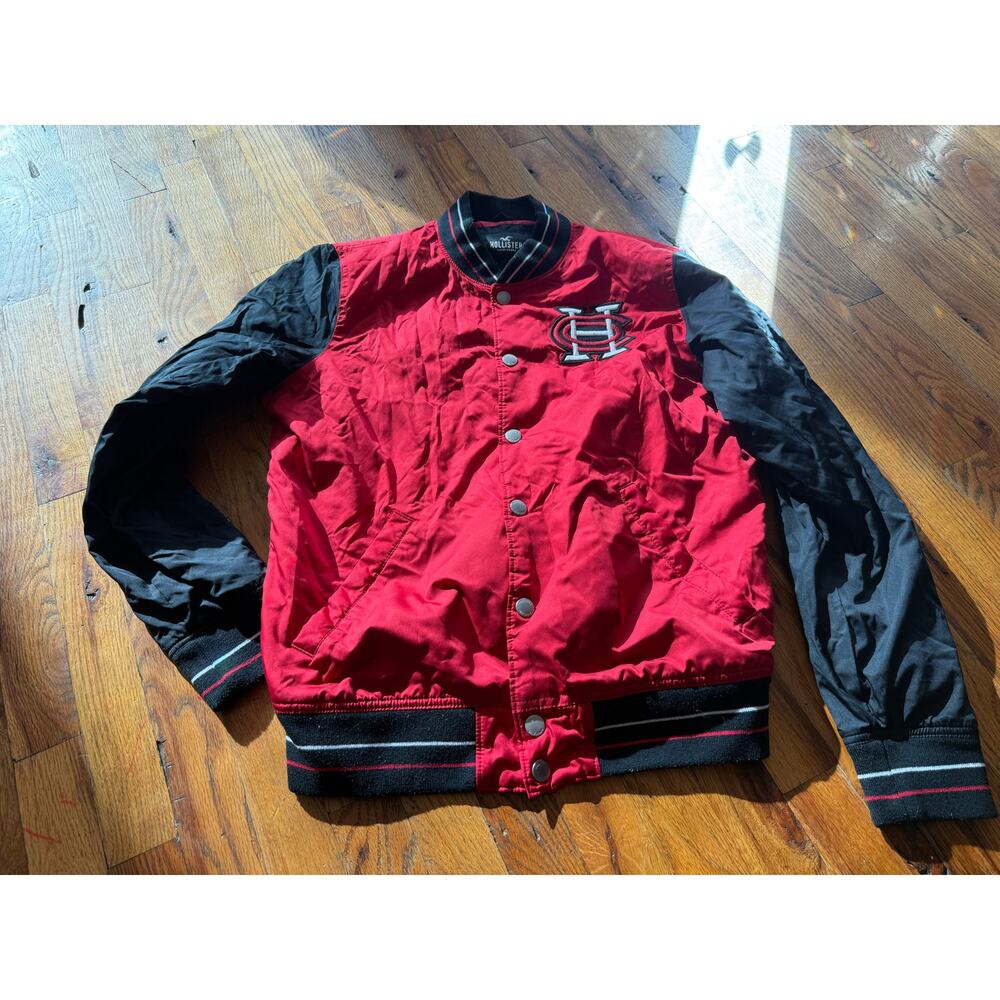 Los Angles Black/Red Hollister Varsity Jacket